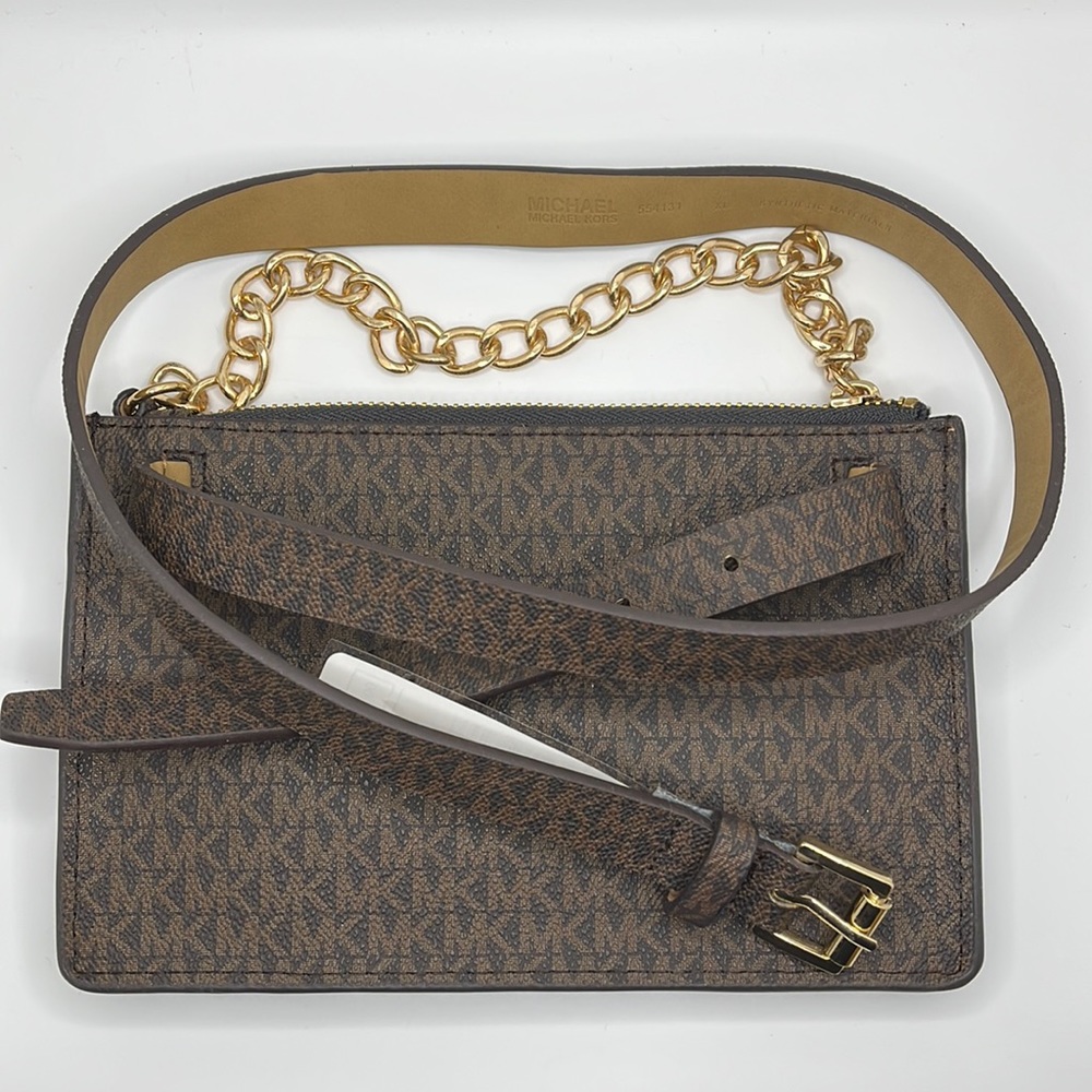 Michael Kors MK Signature Fanny Pack Belt Bag